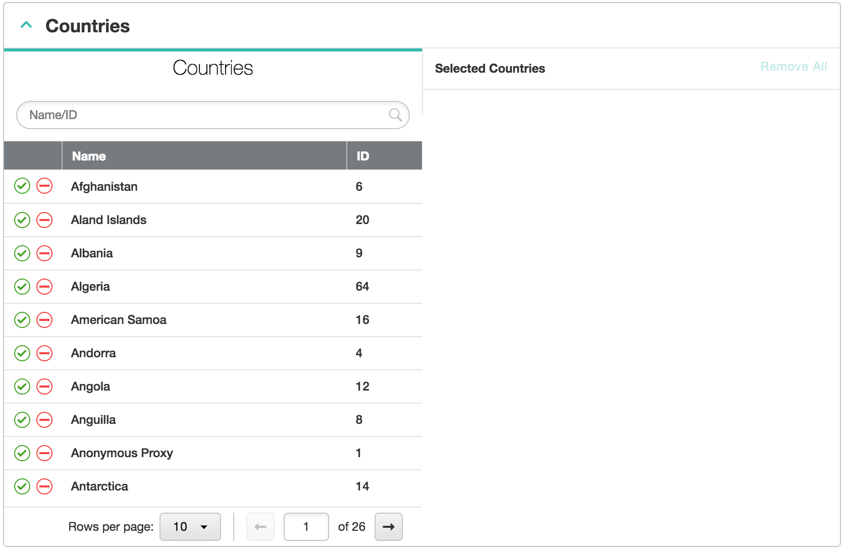 国のスクリーンショット。