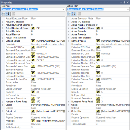 Screenshot of Dual properties window.