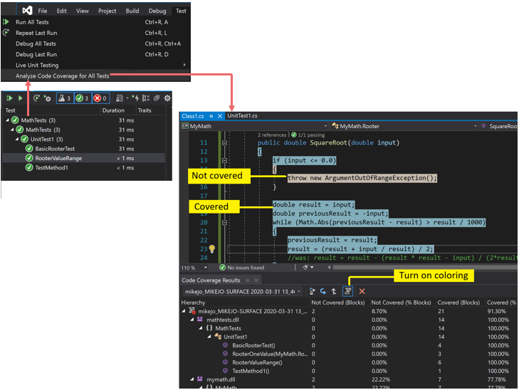 Troubleshoot Code Coverage Visual Studio Microsoft Learn   Code Coverage 