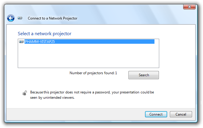 screen shot of warning of problem and consequences