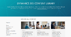 Dynamics 365 мазмұндық кітапханасының нобайы.