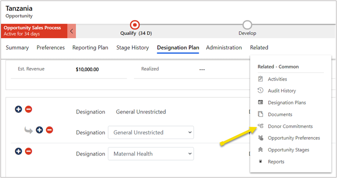Validate donor commitments Validate donor commitments.