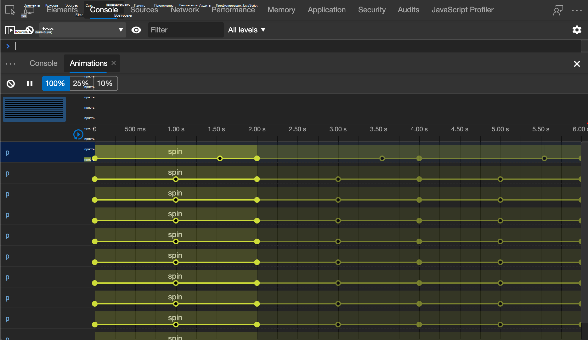 Измененный ключевой кадр