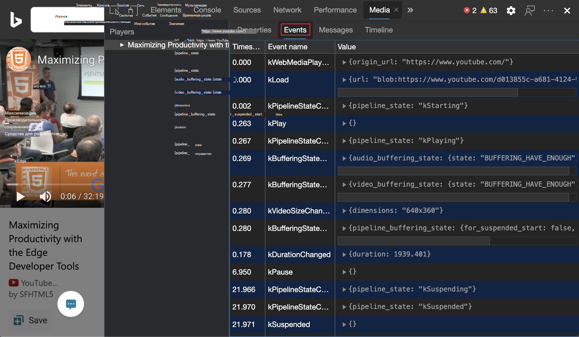 События мультимедиа