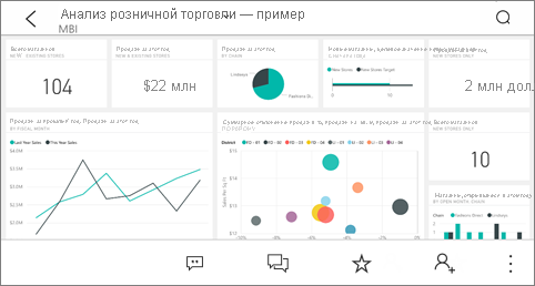 Dashboard landscape view