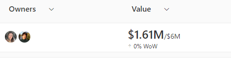 Screenshot showing a metric calculating the sum of its submetrics.