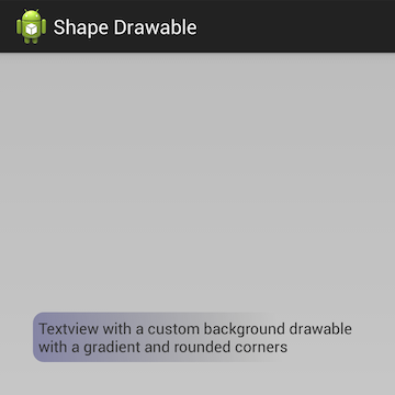 Текстовое представление с настраиваемым фоном, который можно нарисовать с градиентом и скругленными углами