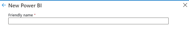 Power BI 데이터 원본에 친숙한 이름을 보여 주는 이미지