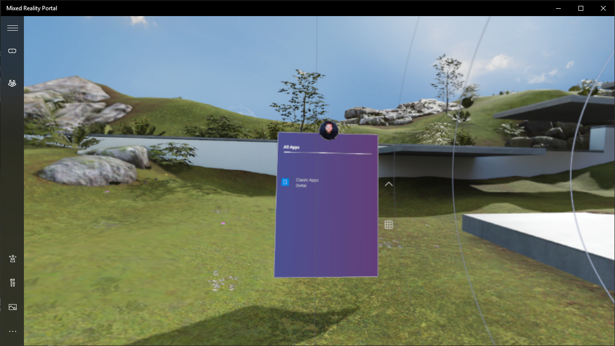 Windows Mixed Reality 데스크톱(Win32) 앱을 실행합니다.