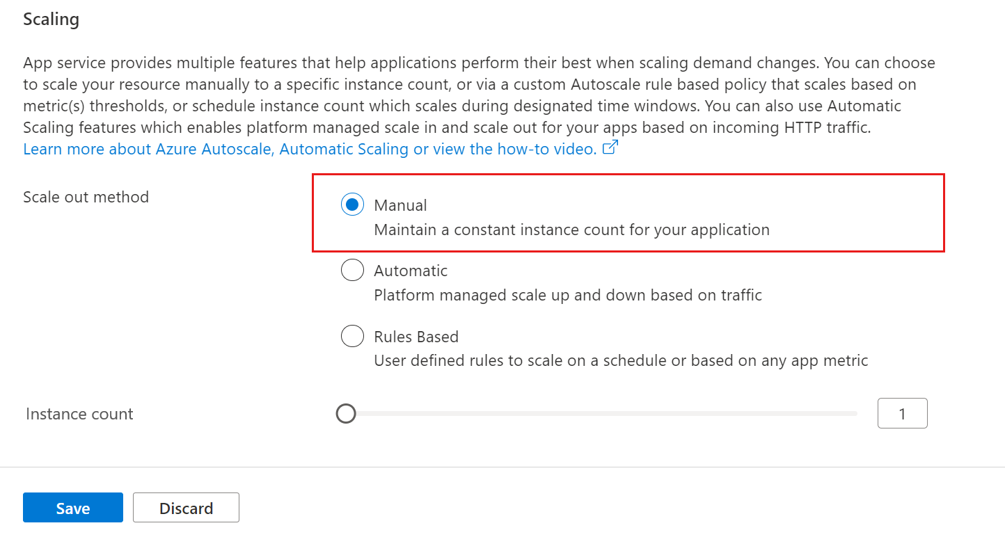 수동 크기 조정의 스크린샷.