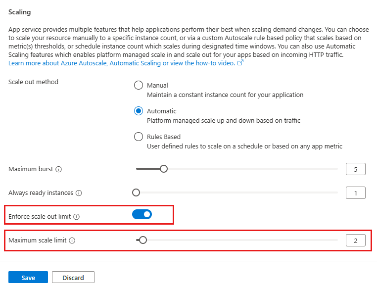 최대 확장 제한의 스크린샷