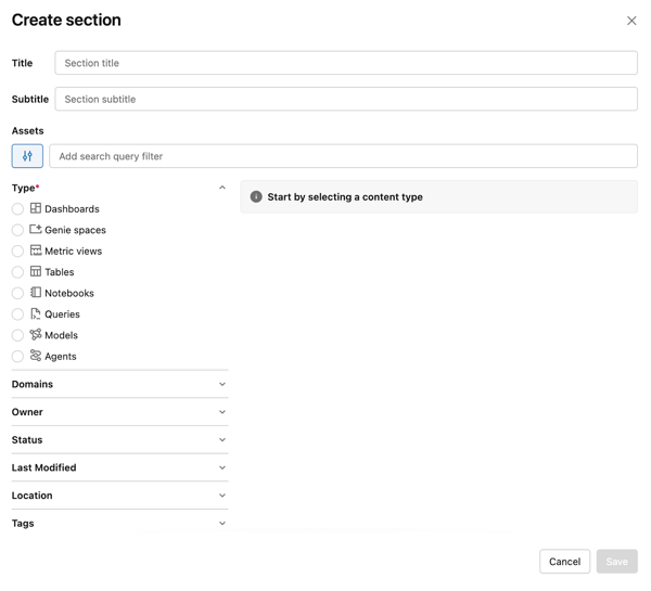 섹션 모달 만들기