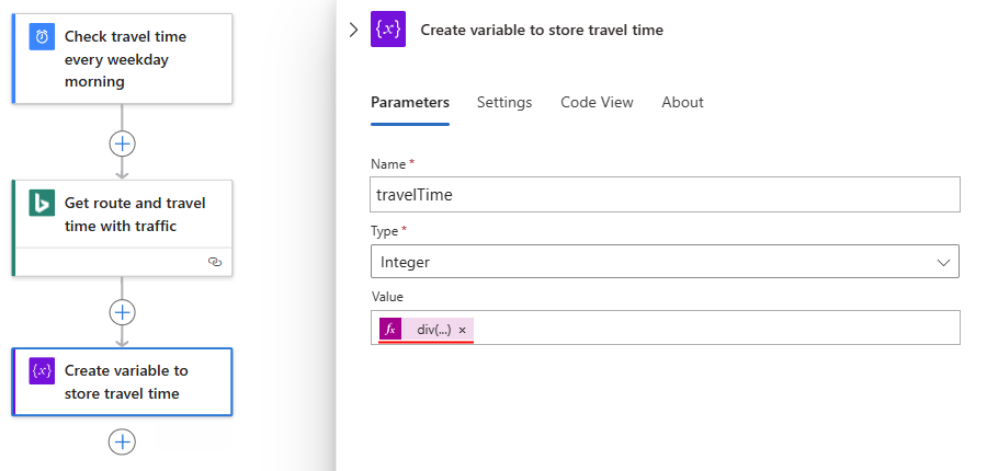 스크린샷은 확인된 식이 있는 Value 속성을 보여줍니다.