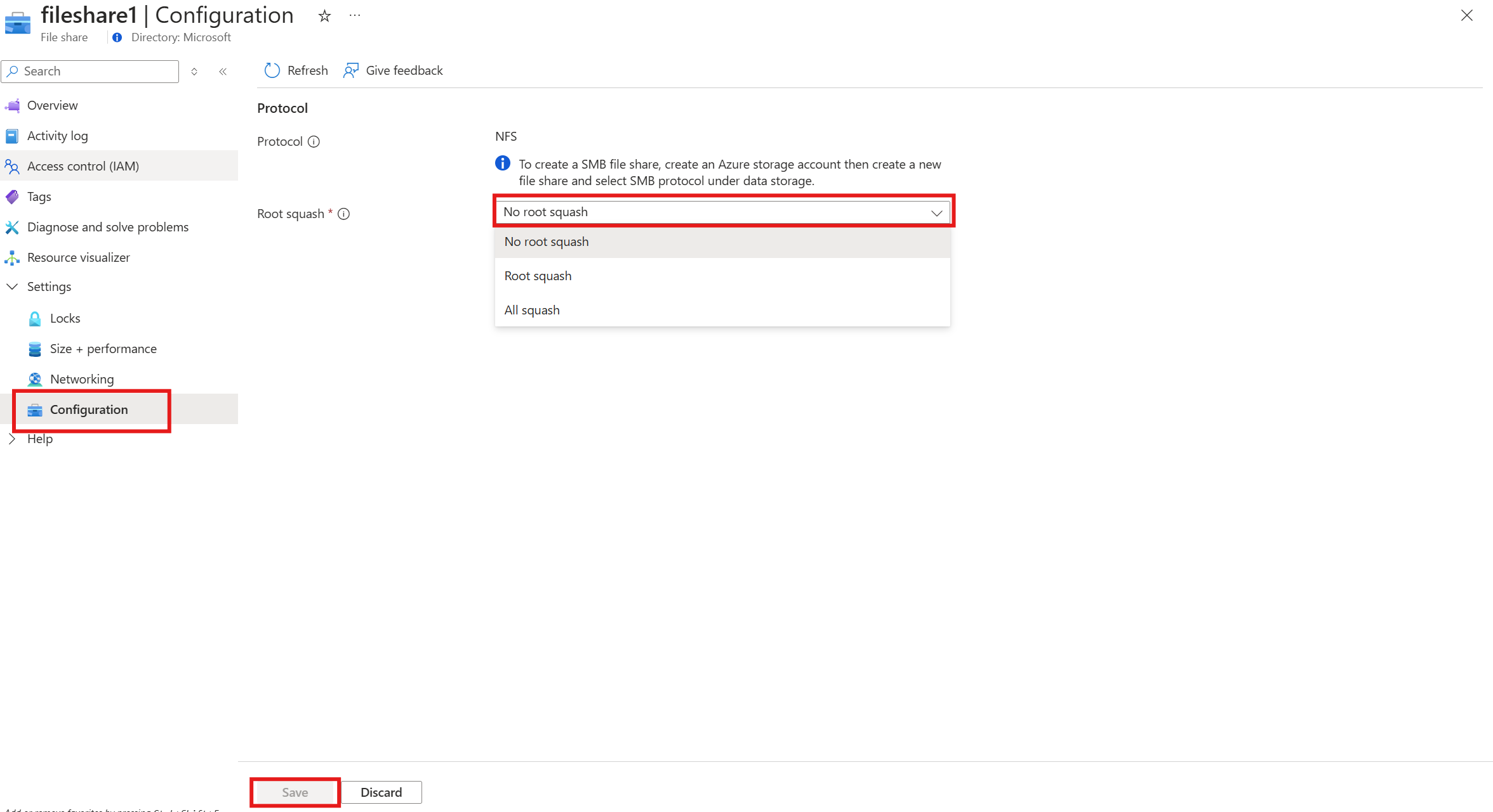 microsoft.fileshares 루트 스쿼시 이미지
