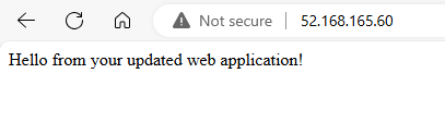 Nginx의 업데이트된 웹 페이지