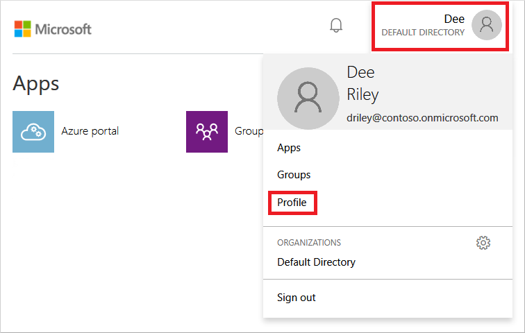 프로필을 선택하는 방법의 스크린샷