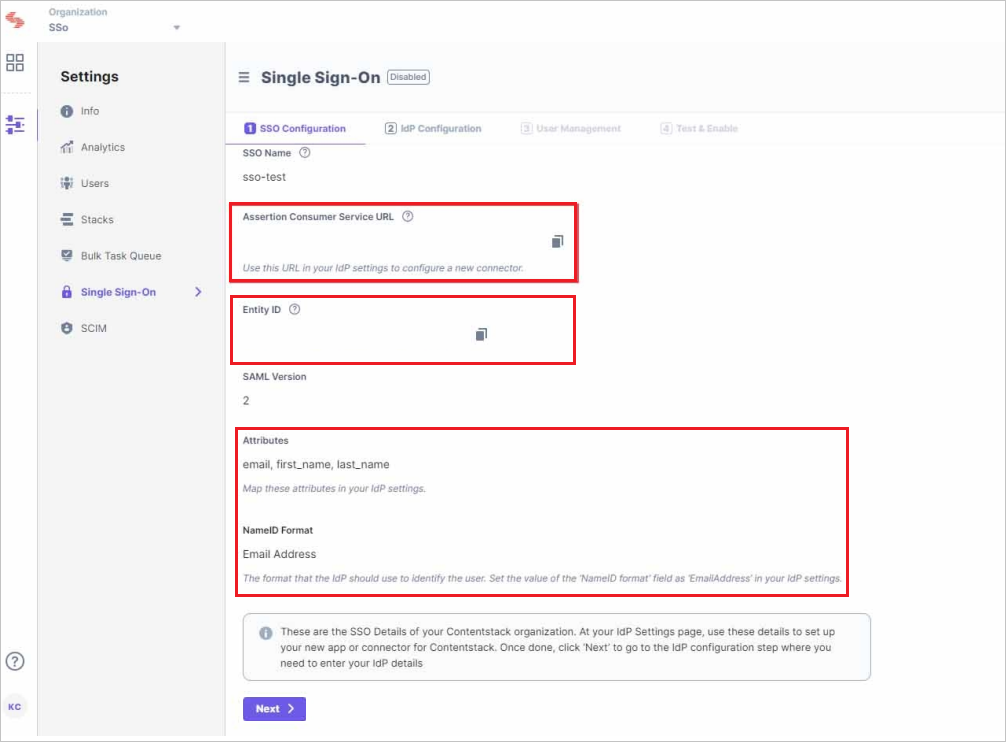 스크린샷은 구성할 값을 생성하는 것을 보여줍니다.