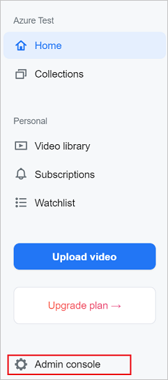 홈페이지에서 관리 콘솔을 다시 확인합니다.