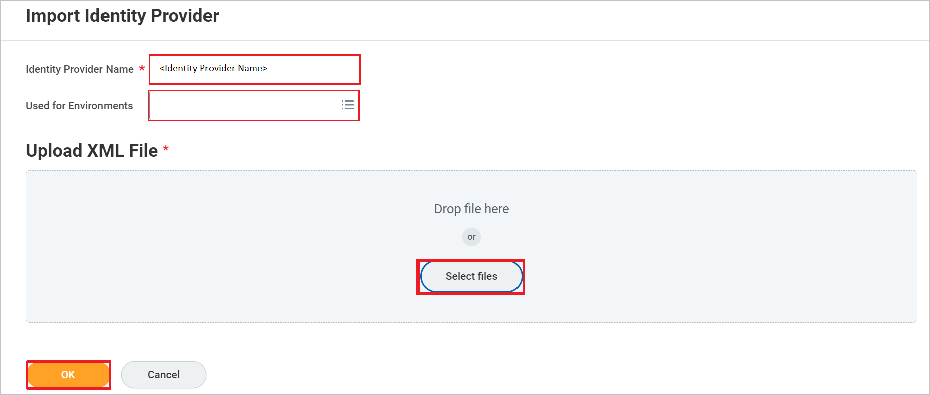 ID 공급자 가져오기를 보여 주는 스크린샷