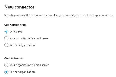 Office 365 커넥터가 추가되는 화면을 보여 주는 스크린샷.