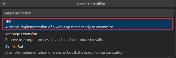 Screenshot shows the App Capability to select.