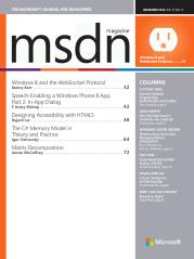 MSDN Magazine December 2012