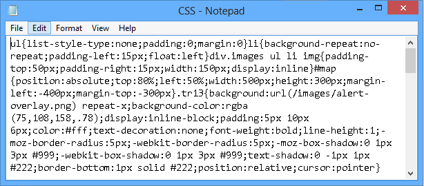 번들된 CSS 파일