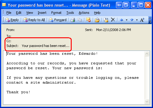 제목, 본문 및 CC 목록이 업데이트되었습니다.