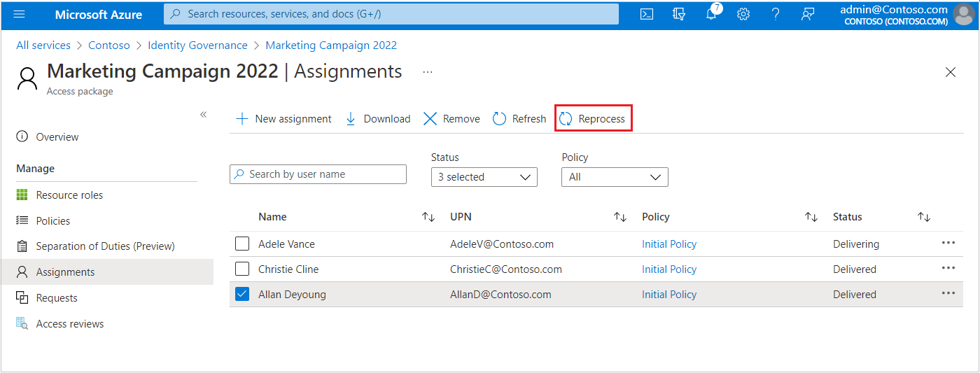 Entitlement management in the Microsoft Entra admin center