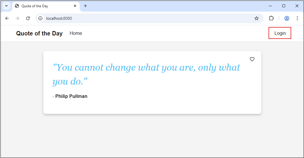 사용자 로그인 전 Gin 웹앱의 스크린샷