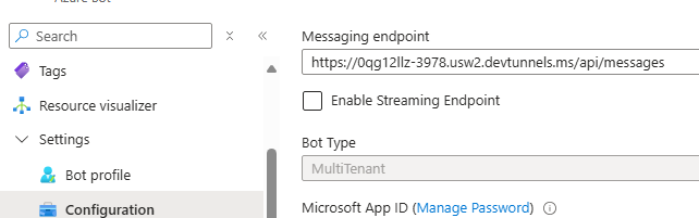 Messaging endpoint