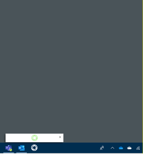 활성화를 확인하는 동안 간단히 보기로 표시된 Windows의 음성 도우미 스크린샷
