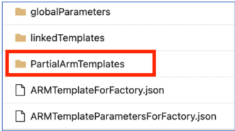 'PartialArmTemplates' 폴더의 다이어그램