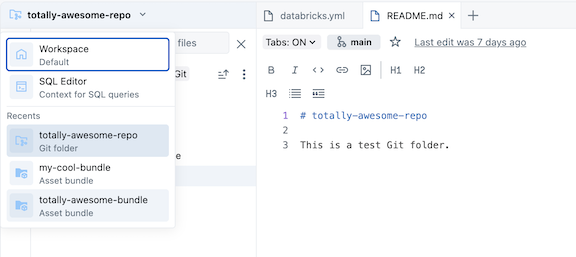 작성 상황에 맞는 메뉴