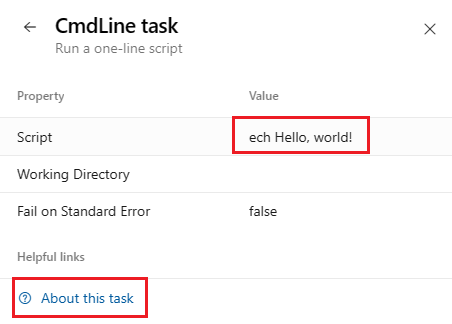 Screenshot of task details from error analysis.
