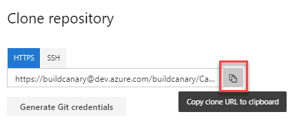 리포지토리 복제 대화 상자에서 복제할 위키 리포지토리를 보여 주는 스크린샷