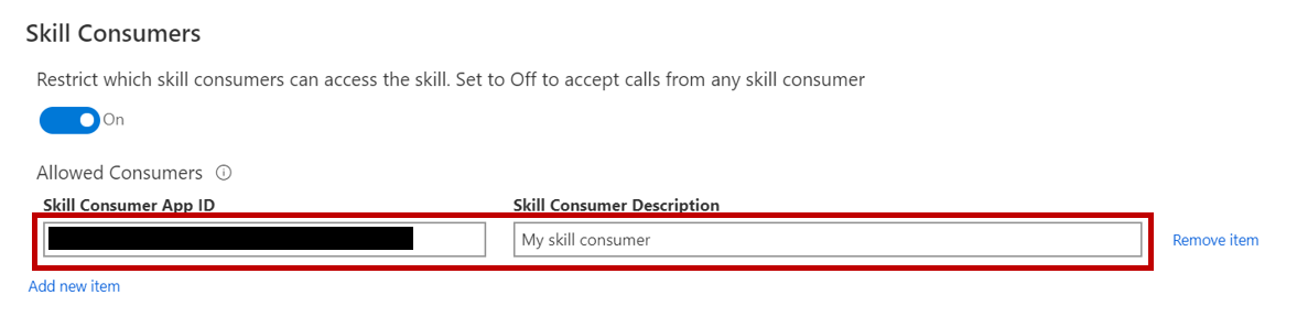Allow selected skill consumers