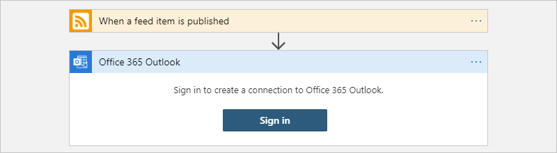 Office 365 Outlook의 로그인 프롬프트를 보여 주는 스크린샷.