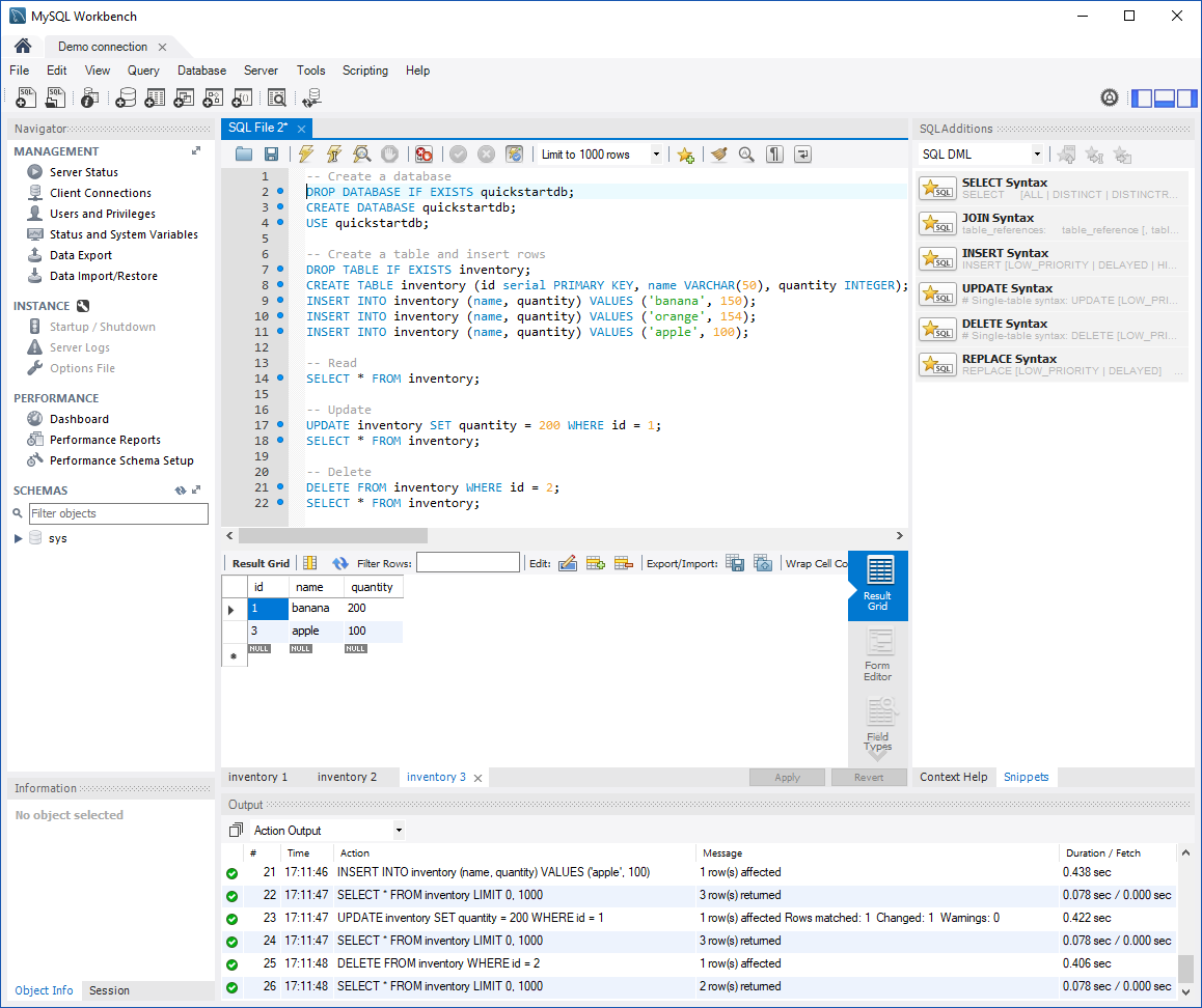 빠른 시작 연결 Mysql Workbench Azure Database For Mysql Microsoft Learn