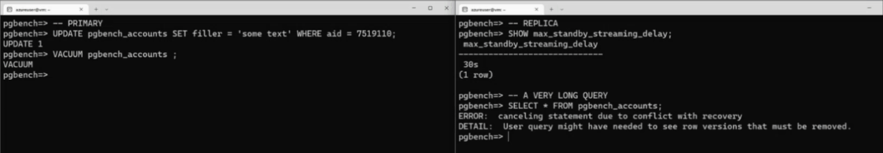 복구 오류와 충돌하여 취소 문을 트리거하는 것을 보여 주는 스크린샷