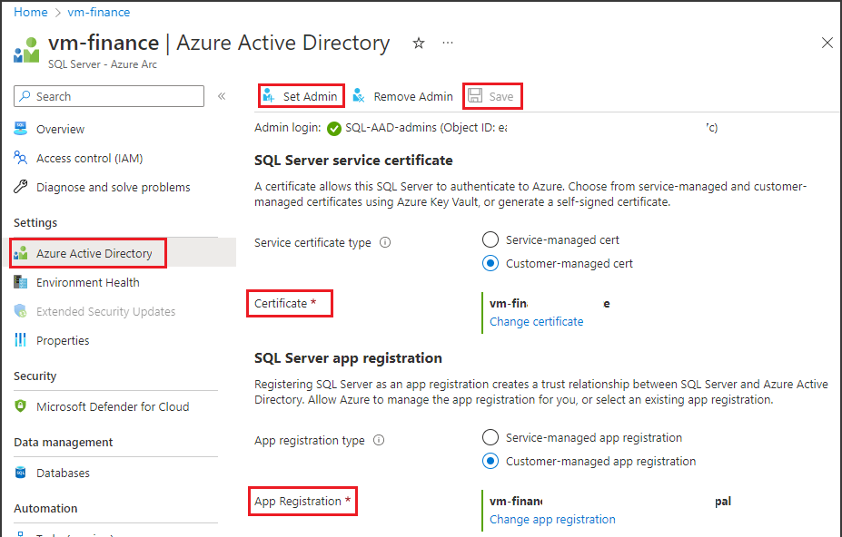 Azure Active Directory 섹션에서 Microsoft Purview 엔드포인트를 구성하기 위한 필수 구성 요소를 보여 주는 스크린샷