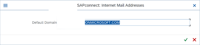 SMTP default address