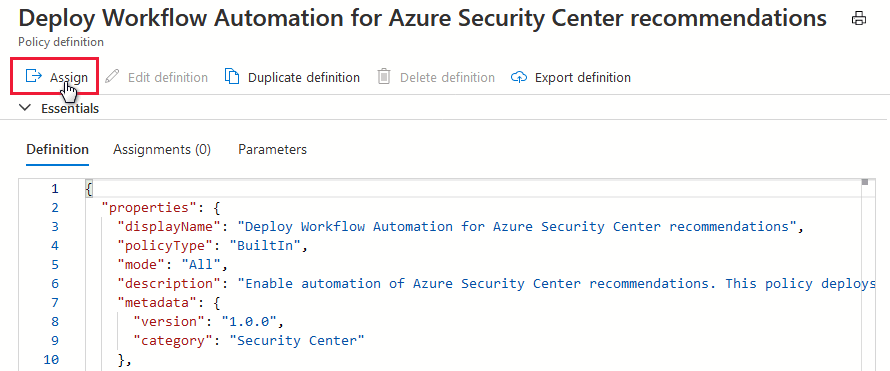 Azure Policy 할당