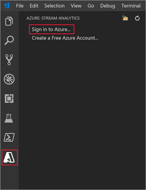 Visual Studio Code에서 Azure에 로그인