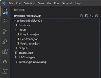VS Code 작업 영역의 ASA 작업