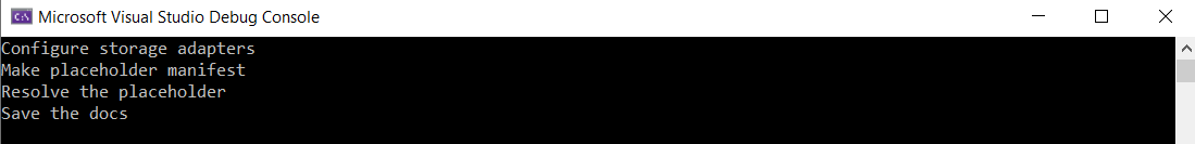 Monitor messages in the console Monitor messages in the console.