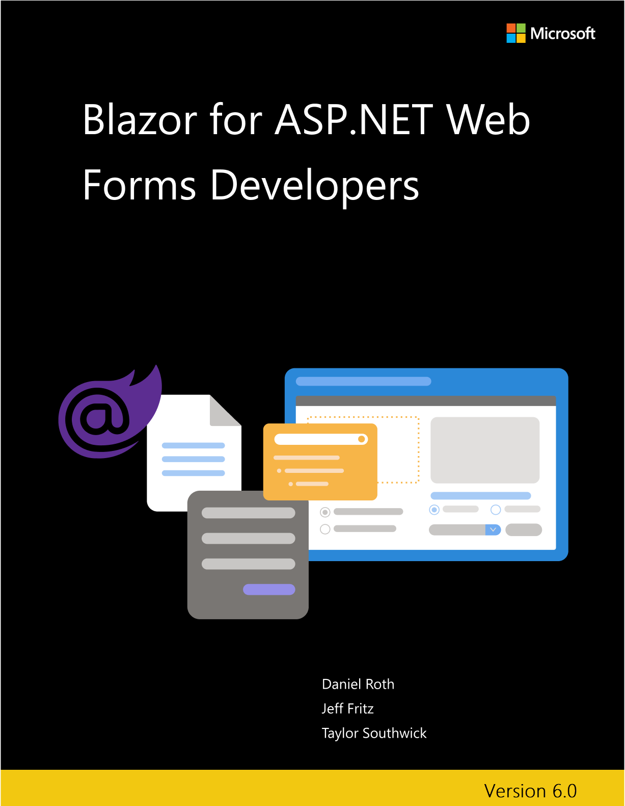 Blazor ASP.NET Web Forms 개발자용 전자책 표지