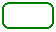 녹색 둥근 사각형의 스크린샷.