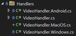 Screenshot of the files in the Handlers folder of the project.