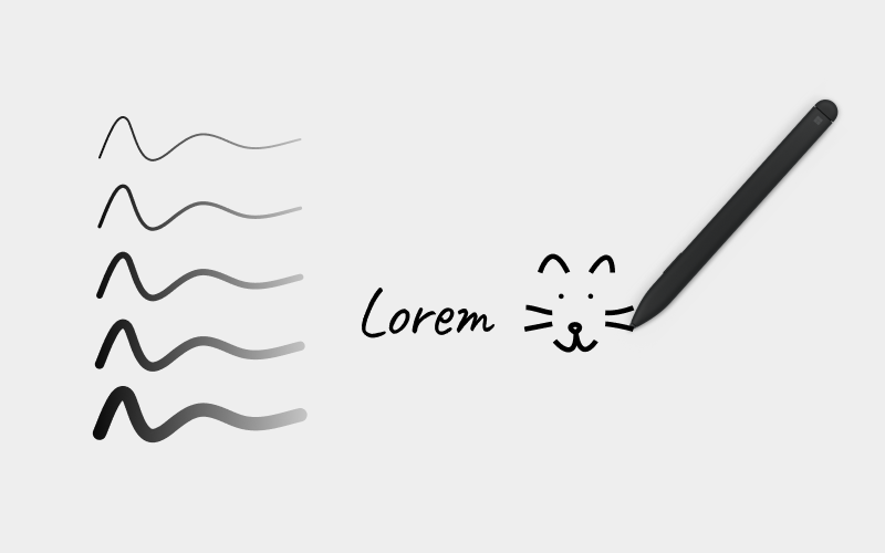 Pen draw freehand